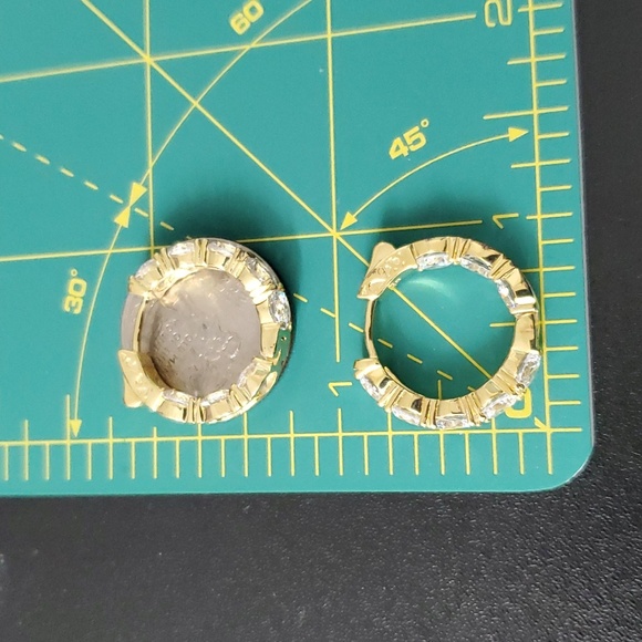 Sterling Silver 925 Gold Hoop Earrings - Picture 4 of 4